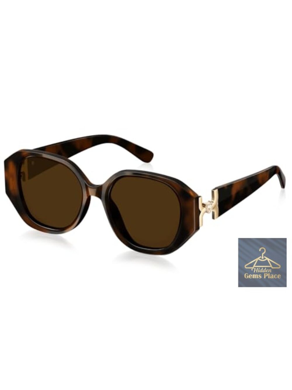 Oversized Polarized Sunglasses for Women Square Frame UV Protection Designer